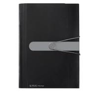 herlitz Fächermappe easy orga to go, 12 Fächer, schwarz opak, aus Polypropylen, DIN A4, Visitenkartenfach, be- (11208394)