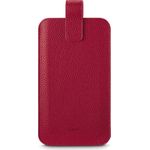 Hama Handytasche, universal, für Handys mit 16,0 x 8,9 x 1,2 cm, Kunstleder, Rot (00137097)