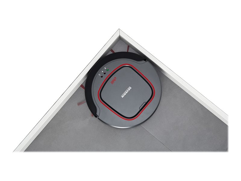 Severin Chill RB 7025 Saugroboter 0,35 l 90 min Lithium-Ion Platinum Gray/Garnet Red/Schwarz