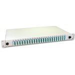 Lightwin LWL Spleissbox, 96 Fasern, 24x QLC Multimode, 50/125µm OM3 Pigtail Spleißboxen (SPBOX 96G50 OM3 QLC)