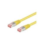 Wentronic Goobay CAT 6 Patchkabel, S/FTP (PiMF), Gelb, 0.5 m - CCA Kupfergemisch (95463)