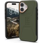 UAG Urban Armor Gear Civilian MagSafe Case | Apple iPhone 17 | olive/pop orange | 114547117297 (114547117297)