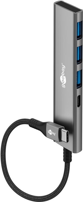 Goobay Slim 4-Port USB-Hub USB-C auf/USB-A 5 Gbit/s - -Stecker> 1x (76562)