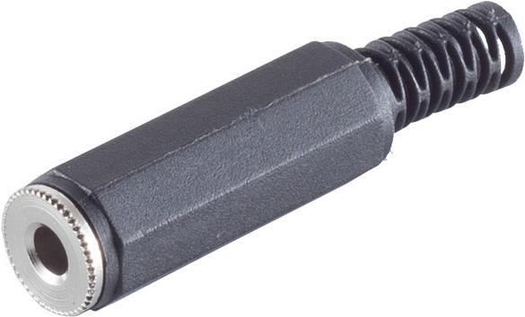 3,5 mm Klinkenkupplung, stereo, 3 polig, Kunststoffgehäuse (22220516)