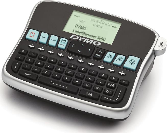 DYMO LabelManager 360D Beschriftungsgerät QWERTZ Thermotransfer 19 mm Schwarz/Silber