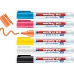 Glasboard-Marker 95 1.5-3mm sortiert 6er-Etui je 1x schwarz weiss gelb (4-95-6)