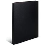HERMA Ringbuch, DIN A4, 2-Ring-Mechanik, schwarz transluzent, Rückenbreite: 25 mm, geeignet für A4 - 1 Stück (19160)
