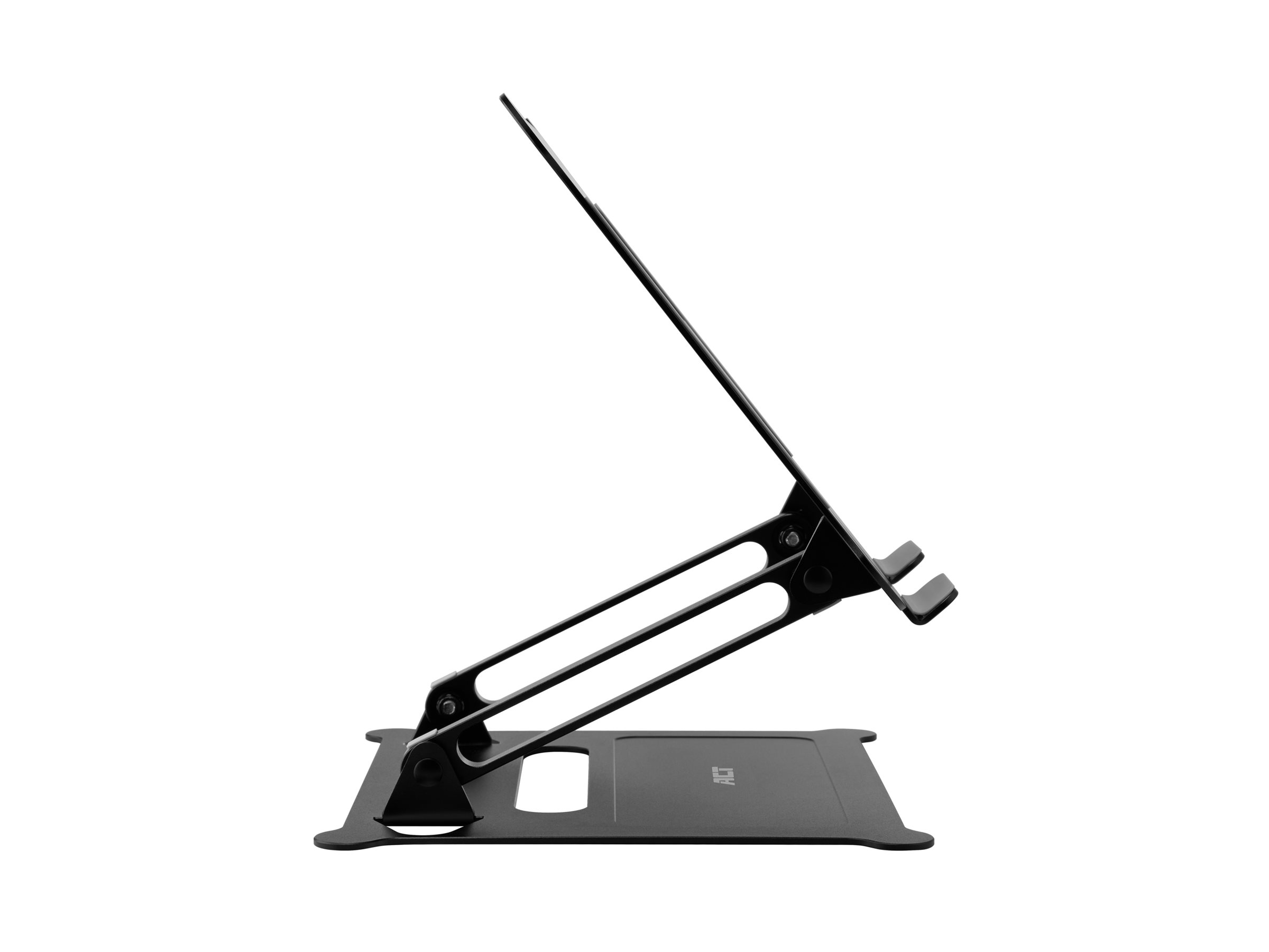 ACT Office Klappbarer Laptopständer Aluminium stufenlose Höhenverstellung bis 15,6" Schwarz