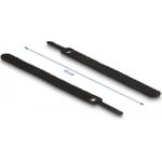 Delock Klett-Kabelbinder L 150 x B 12 mm schwarz 10 Stück (19010)