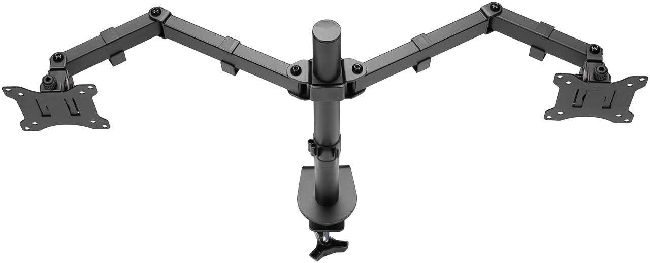 Goobay Doppel-Monitorhalterung Flex 17"-32" Schwarz