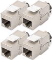 DIGITUS CAT 6A Keystone Jack shielded 4 pcs. tool free connection (DN-93617-4)