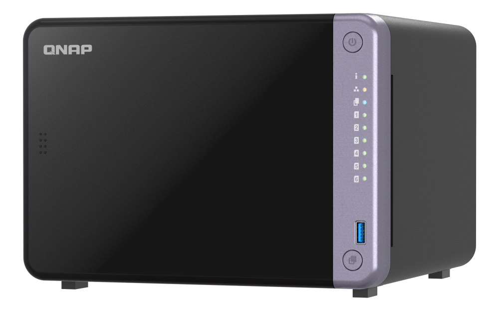QNAP TS-632X-4G NAS-Server 6-Bay Tower Schwarz