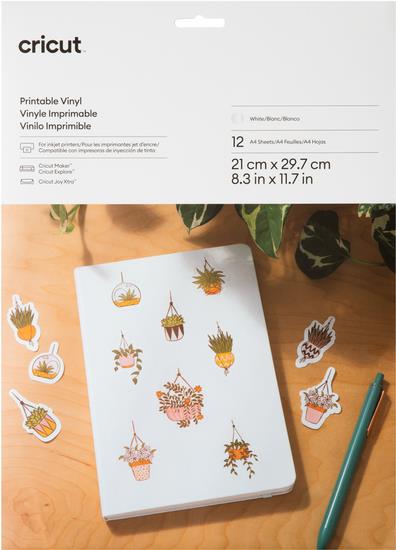 Cricut Weiß A4 (210 x 297 mm) 12 Blatt Hängeverpackung (2010362)