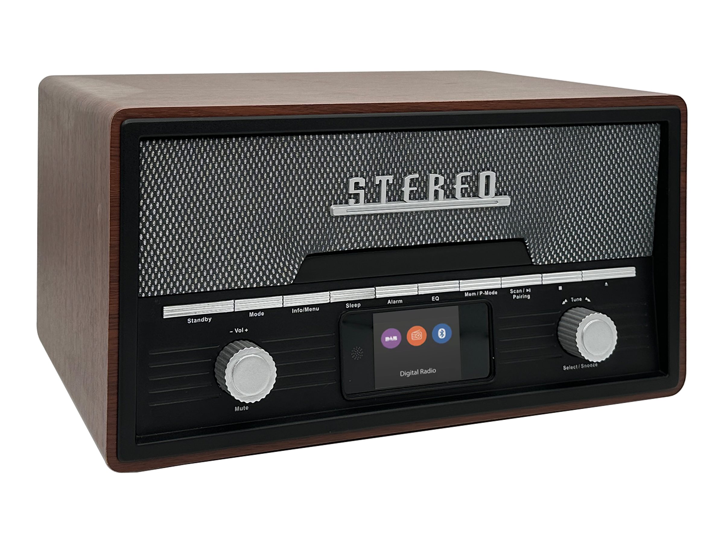 DENVER MDA-525DW Audiosystem 100 W Dunkles Holz