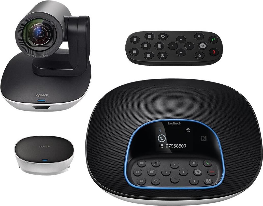 Logitech GROUP Videokonferenzsystem Full HD 1080p 30 fps Schwarz, Grau