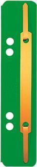 LEITZ Heftstreifen, 35 x 158 mm, Colorspankarton, grün 320 g-qm, Lochung: 60-80 mm, zum Abheften in Ordner (3701-00-55)