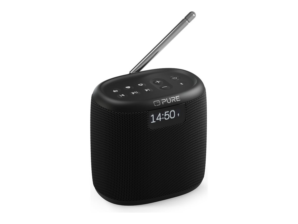 Pure Woodland Mini Tragbarer Lautsprecher Kabellos Bluetooth 5 Watt IP67 Schwarz