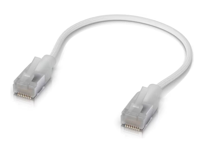 Ubiquiti UniFi UACC-CABLE-PATCH-EL-C6A-0.15M-W-24 Patch-Kabel 0,15 m CAT 6a Weiß