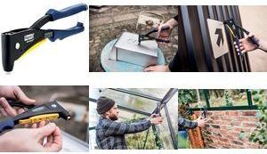 Rapid RP40 MULTI Blindnietzange, blau/gelb aus Aludruckguss, für Blindniete 3,2 (5001719)