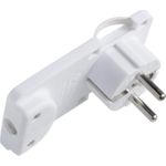 MicroConnect Schuko Angled Power Plug (PESCHPLUG-W)