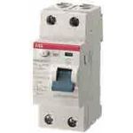 ABB Fehlerstromschutzschalter FI 25 A 30 mA 1 + N (F202 F-25/0,03)