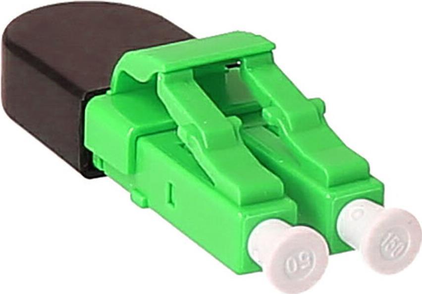 BlueOptics Lichtwellenleiter Loopback Adapter für OM5, G50/125µm Multimode LC/UPC-Duplex, limettengrün, Keramik Ferrule, -40°C bis +85°C (BOLBLCOM5)