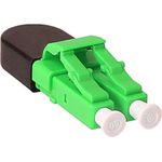 BlueOptics Lichtwellenleiter Loopback Adapter für OM5, G50/125µm Multimode LC/UPC-Duplex, limettengrün, Keramik Ferrule, -40°C bis +85°C (BOLBLCOM5)