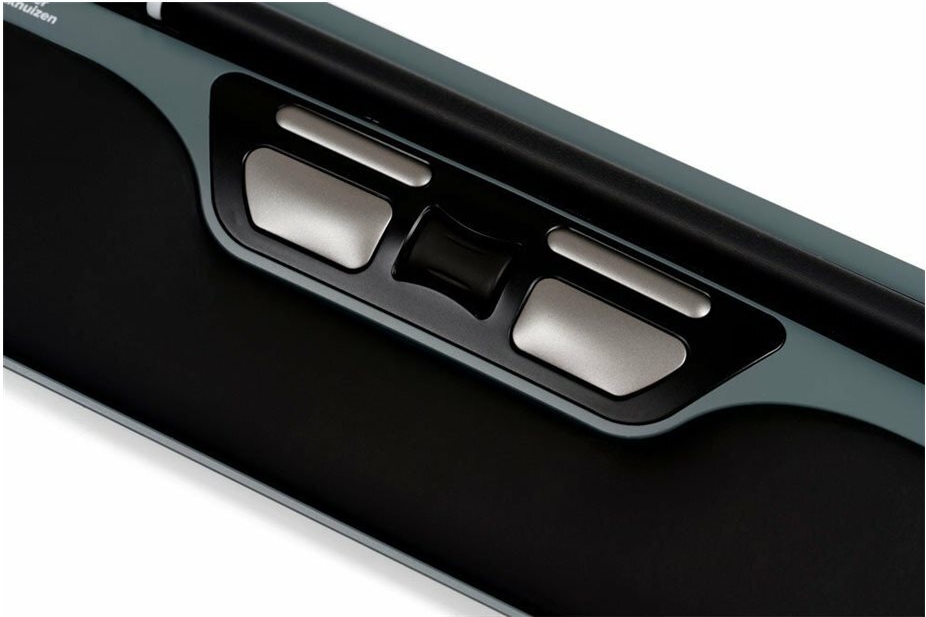 Bakker Elkhuizen ErgoSlider Plus Kabelgebundene Zentralmaus USB Schwarz Dunkelgrau Gelb