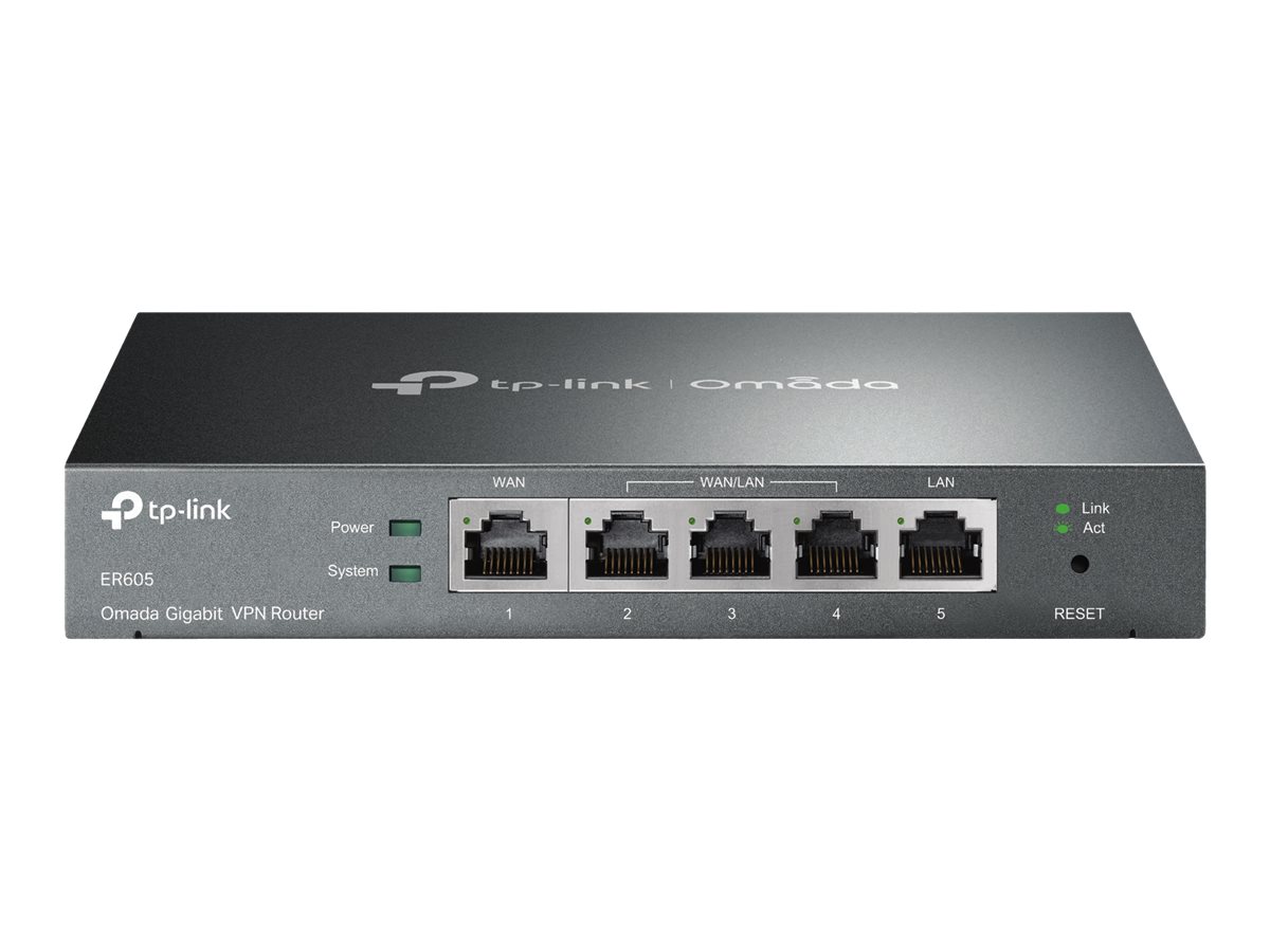 TP-LINK Omada ER605 Gigabit Multi-WAN VPN Router Schwarz