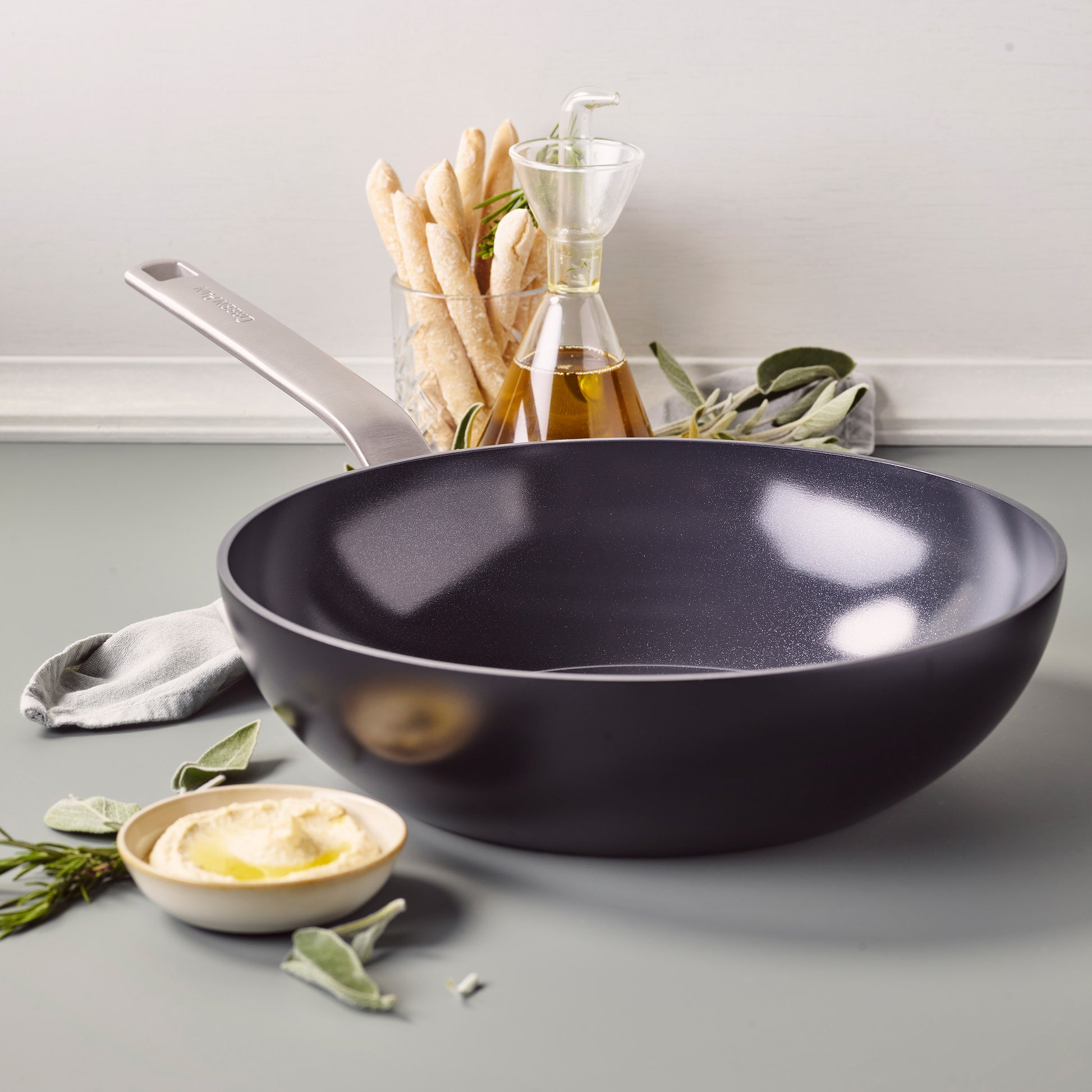 GreenPan Evolution Wok 28 cm Schwarz