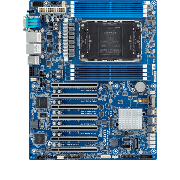 Gigabyte MS03-CE0 Server-Mainboard ATX LGA4677 Socket-E Intel C741 DDR5 256 GB 2x Gigabit LAN