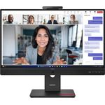 Lenovo ThinkVision T27QD-4v 27" QHD Monitor, 2560x1440, LCD, USB-Hub, Lautsprecher, höhenverstellbar, schwarz (64B8UAT1EU)