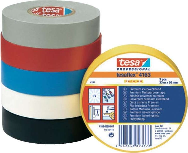 tesaflex® 4163 (L x B) 33 m x 50 mm Weiß PVC 4163-07-07 Inhalt: 1 Rolle(n) (4163-07-07)