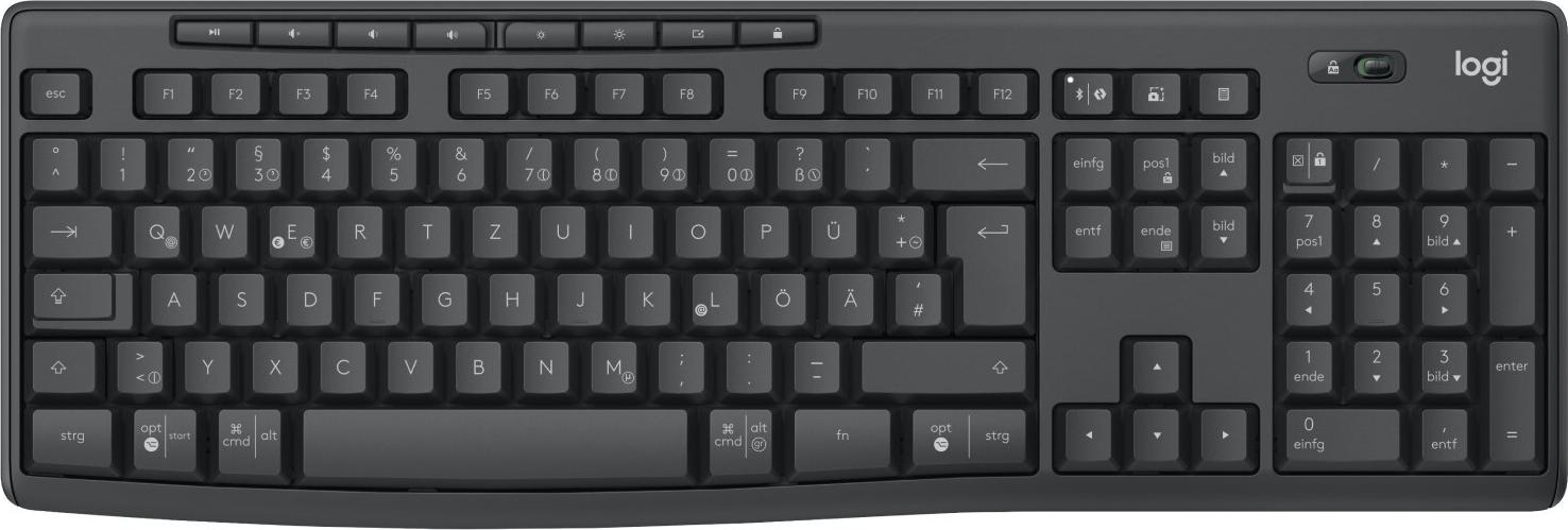 Logitech MK370 Combo for Business Tastatur- und Maus-Set Bluetooth LE QWERTZ Graphite