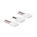 Y-Stromversorgungskabel, 2x 4 Pin Molex Buchse auf 1x 4 Pin Molex Stecker, 0,2 m (146600)