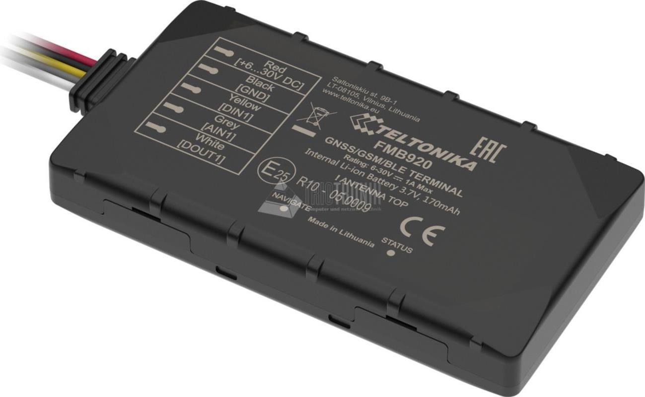 Teltonika FMB920 Small & Smart Tracker mit Bluetooth und interner Backup Battery Fleet Management (FMB920)