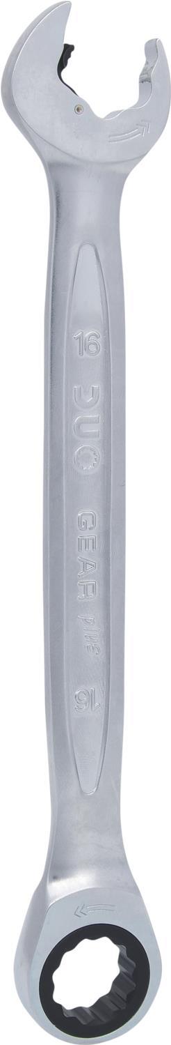 KS TOOLS DUO GEARplus Ringmaulschlüssel,Maul-Ratschenfunktion 16mm (503.5216)
