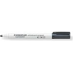 STAEDTLER Lumocolor Whiteboard-Marker compact 341, schwarz Strichstärke: 1,0 - 2,0 mm, Rundspitze, DRY Safe (341-9)