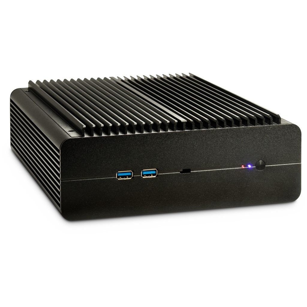 Inter-Tech IP-60 IPC Gehäuse USFF Mini-ITX Aluminium Schwarz