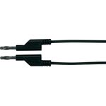 VOLTCRAFT Messleitung [ Lamellenstecker 4 mm - Lamellenstecker 4 mm] 5.00 m Schwarz MS5/SW (MS5/SW)
