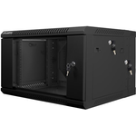 Lanberg WF02-6606-10B Rack 6U Wandmontiertes Regal Schwarz (WF02-6606-10B)