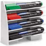 magnetoplan Kunststoff Markerhalter, für 4 Boardmarker magnethaftend, Neigung verhindert Austrocknen - 1 Stück (12294)