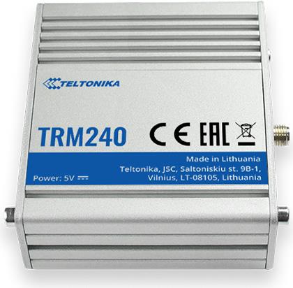 TELTONIKA Industrielles LTE Cat 1 Modem mit USB-Schnittstelle und externer Antenne zur besseren Signalabdeckung Kompatibel mit 3G 2G (TRM240000000)