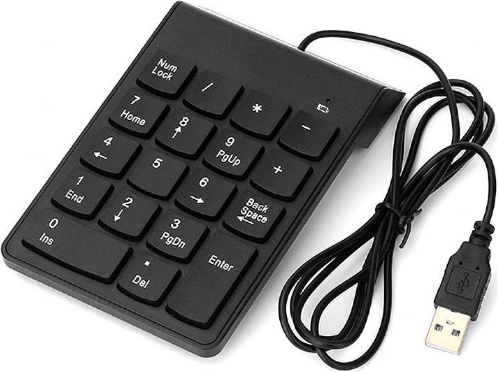 Gembird KPD-U-03 Numerische Tastatur Notebook / PC USB Schwarz (KPD-U-03)