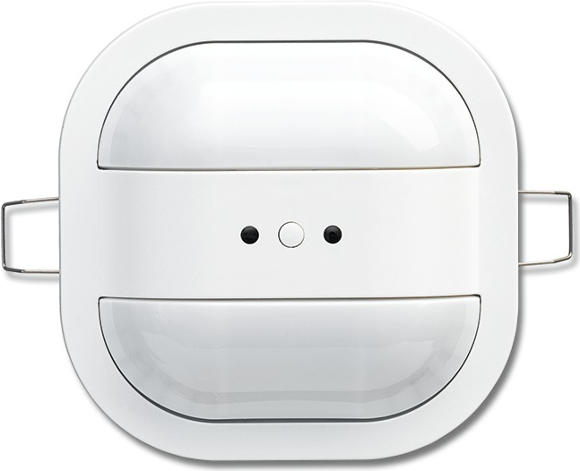 Busch-Jaeger 6131/31-24. Sensor-Typ: Passiver Infrarot-Sensor (PIR), Übertragungstechnik: Verkabelt, Distanzerfassung: 12 m. Energiequelle: Gleichstrom, Energieverbrauch: 12 mA. Breite: 91 mm, Tiefe: 45 mm, Höhe: 91 mm. Zertifizierung: CE. Produktfarbe: Weiß (2CKA006132A0335)