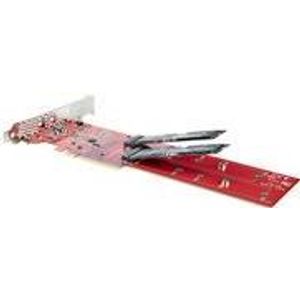 STARTECH.COM Dual M 2 PCIe AdapterKarte PCIe x8/ x16 auf Dual AHCI oder NVMe ...