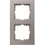 Abdeckrahmen 2fach HK07 stahlfarben (402647007)
