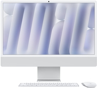 APPLE iMac Z1EH 59,62cm 23,5Zoll Standardglas M4 10C CPU/10C GPU/16C N.E. 16GB 256GB SSD Gbit Eth MM NumKey TID DE Silber (Z1EH-MWUU3D/A-07BU5U)