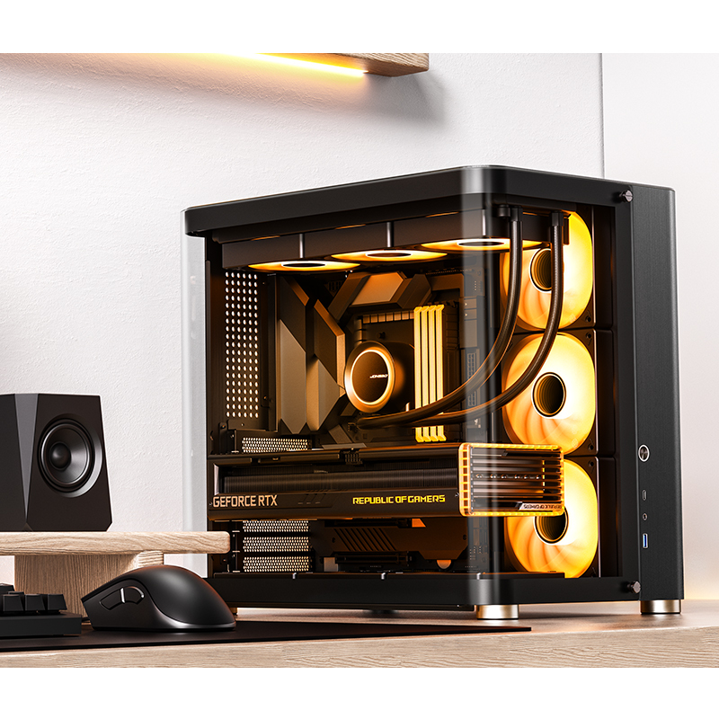 Jonsbo TK-2 2.0 Midi Tower Gehärtetes Glas ATX Schwarz