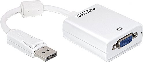 DeLOCK VGA-Adapter 20-poliger DisplayPort M HD-15 W 61766